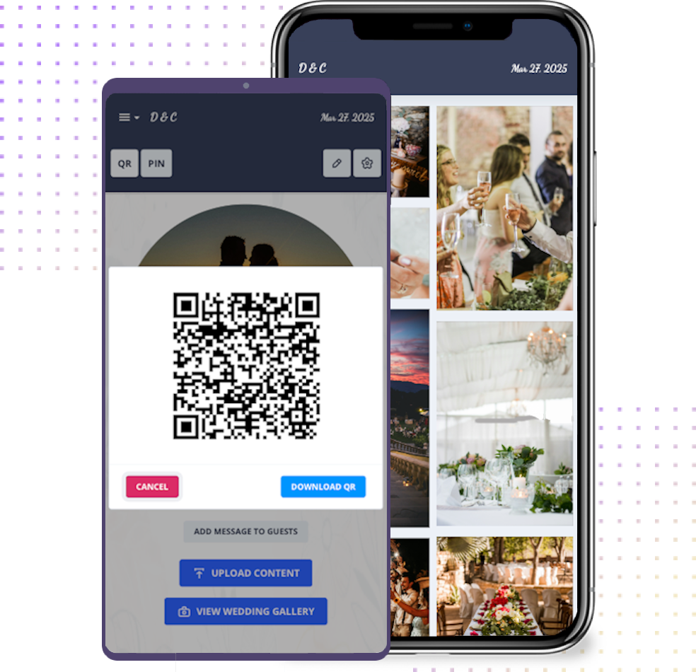 Sample QR code for digital guestbook application